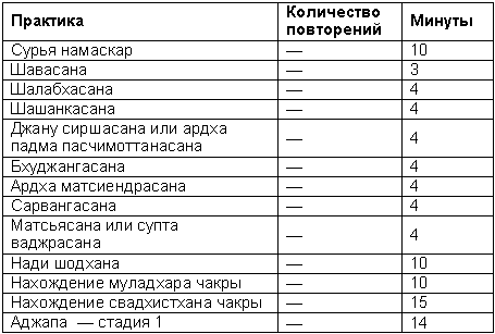 Древние тантрические техники йоги и крийи. Продвинутый курс table2002.png
