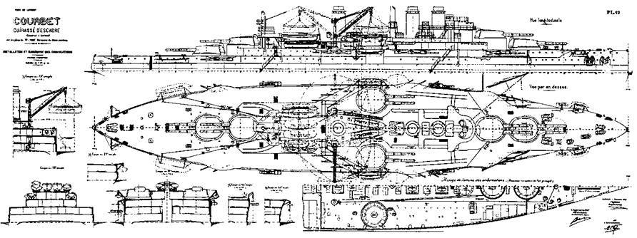 Линейные корабли типа «Курбэ». (1909-1945 ) pic_28.jpg