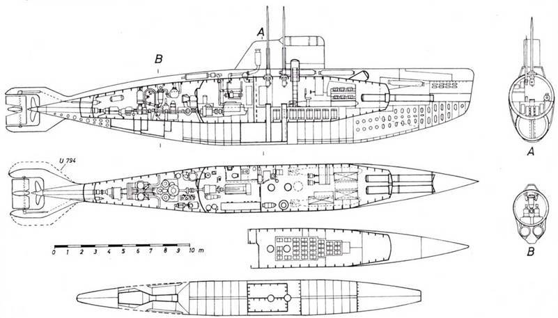 Германские субмарины Тип XVII Крупным планом pic_25.jpg