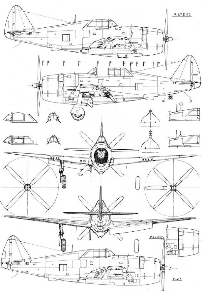 Р-47 «Thunderbolt» Тяжелый истребитель США pic_152.jpg